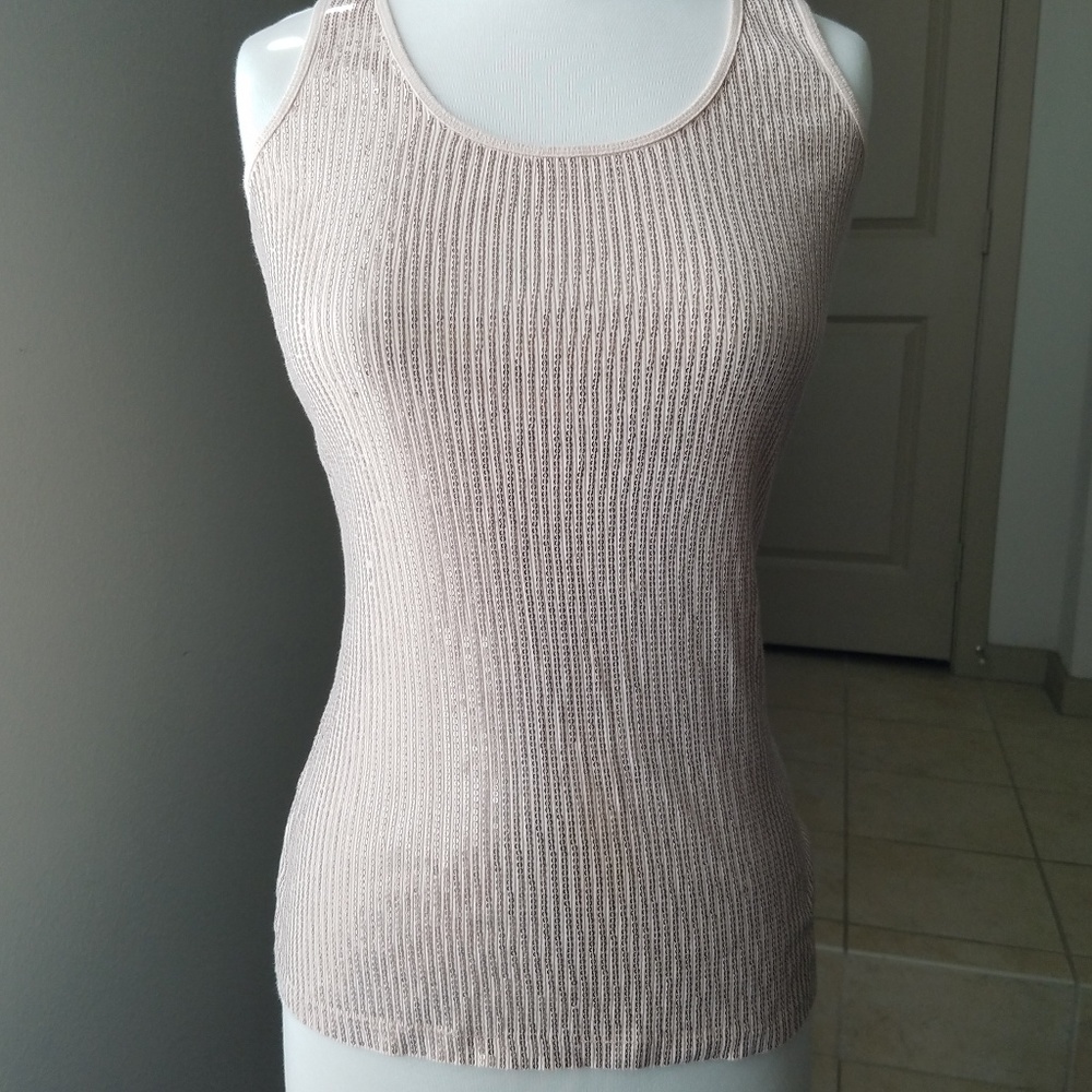 Express sequin tank sz m